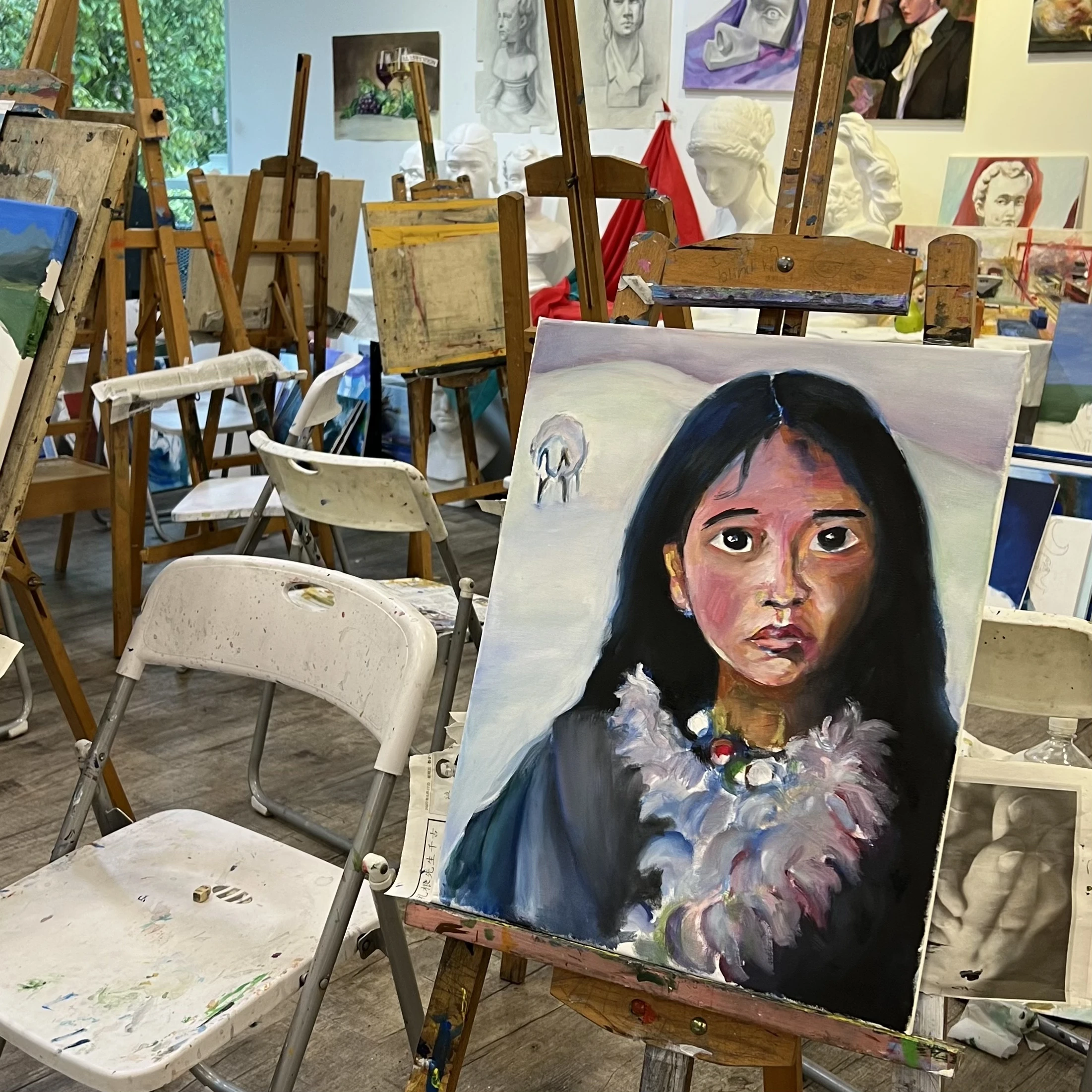 Study from a plein-air painting session